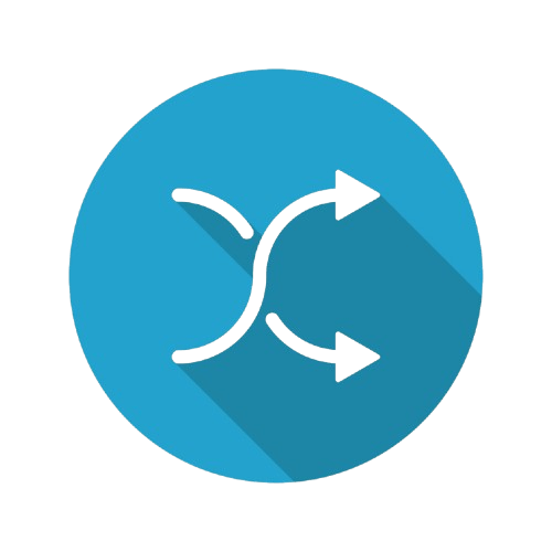 Randoms List Abstract Icon Logo — brand symbol